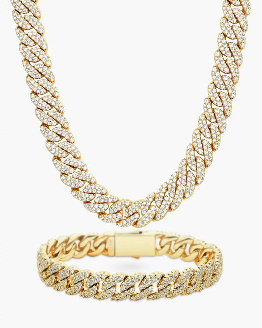 Iced Out Cuban Set 10mm