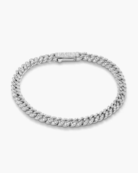 Iced Out Cuban Link Bracelet 5mm
