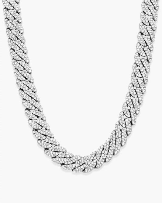 Women's Iced Out Cuban Link Chain 10mm