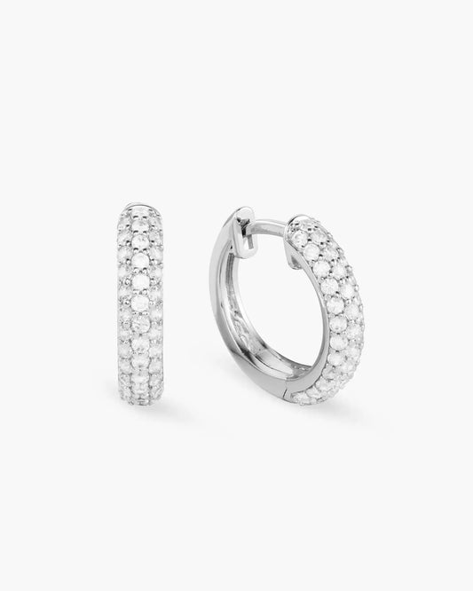 Iced Out Hoop Earrings
