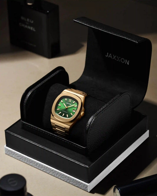 JX1 Automatic Watch + Cuban Link Chain 8mm