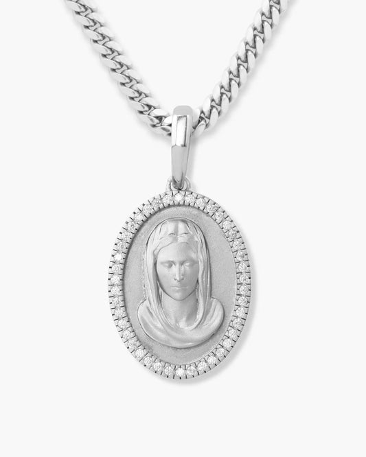 Women's Studded St. Mary Pendant