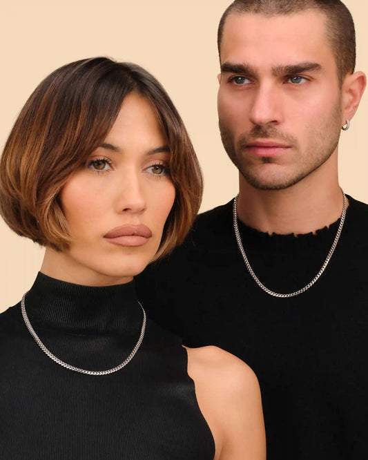 His and Hers Cuban 5mm Chain Set