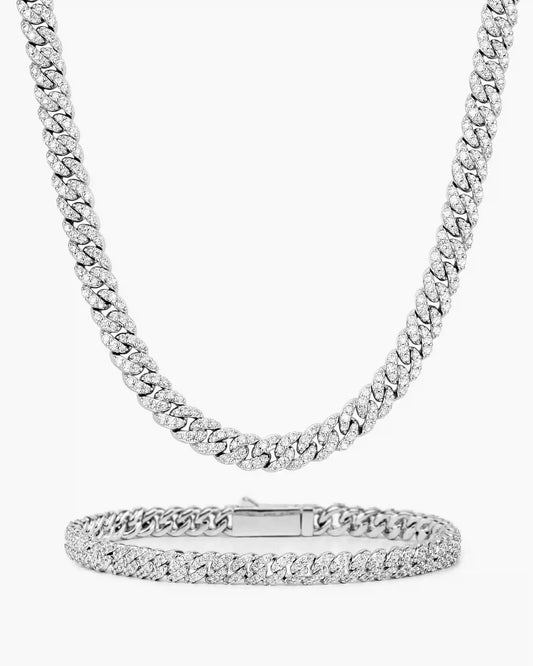 Iced Out Cuban Set 5mm