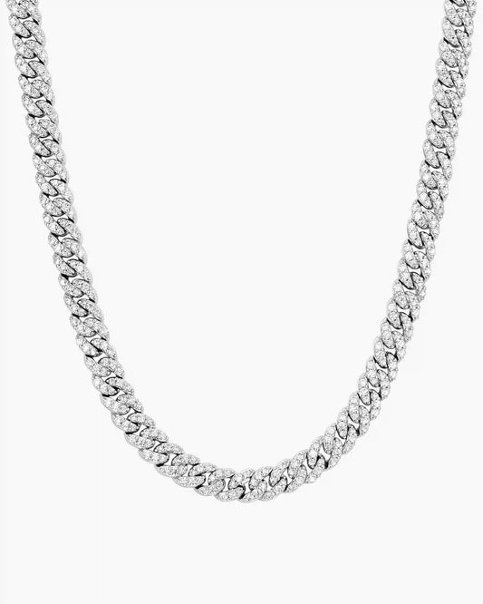 Youth Iced Out Cuban Link Chain 5mm