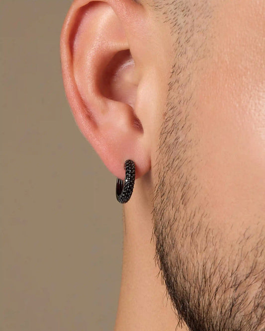 Iced Out Hoop Earrings