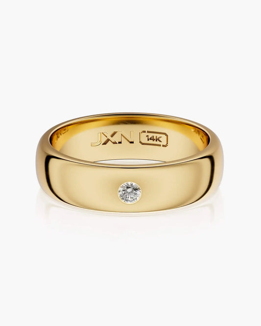 Modern Classic Diamond Solitaire Band 6mm