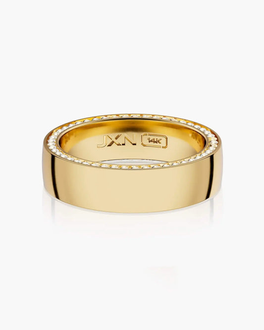 Modern Classic Diamond Framed Band 6mm