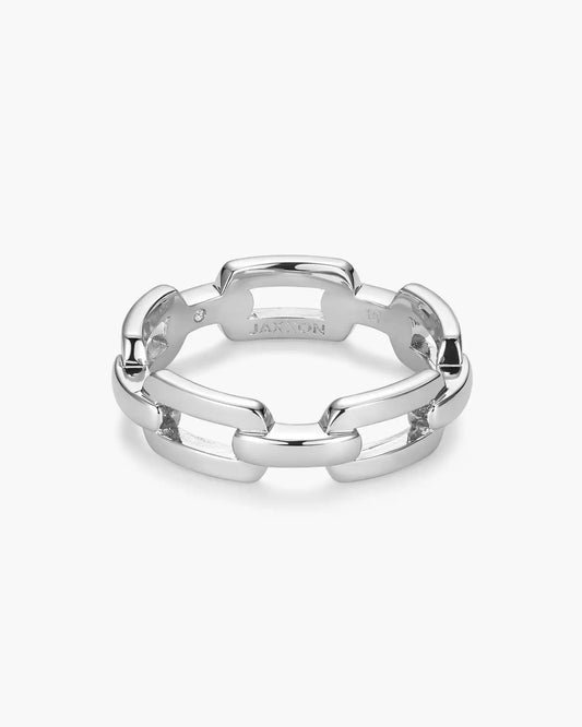Women's Paperclip Ring Silver
