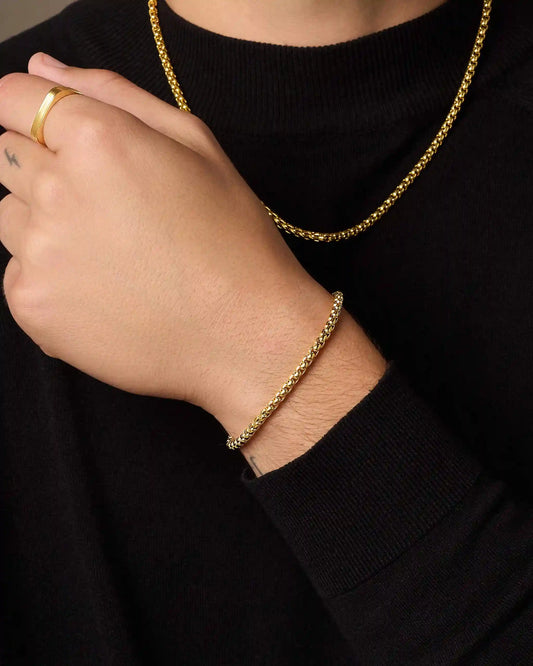Round Box Bracelet 4mm