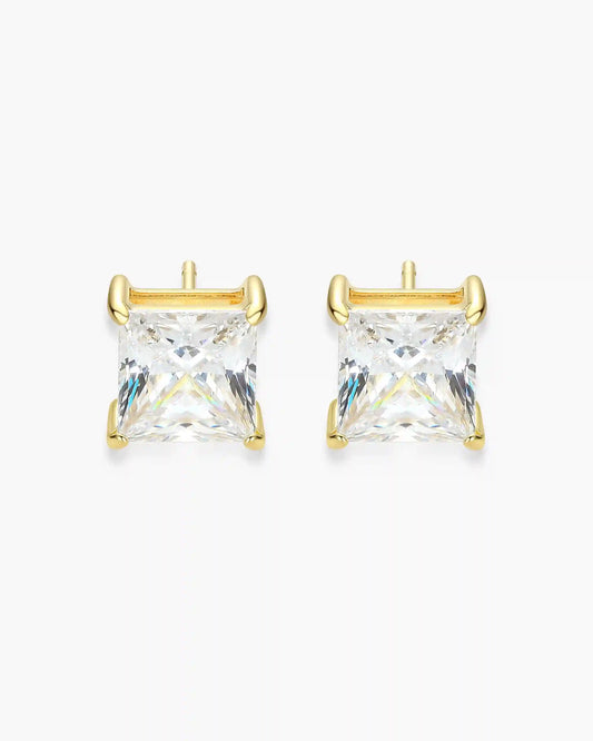 Square Stud Earrings 7mm