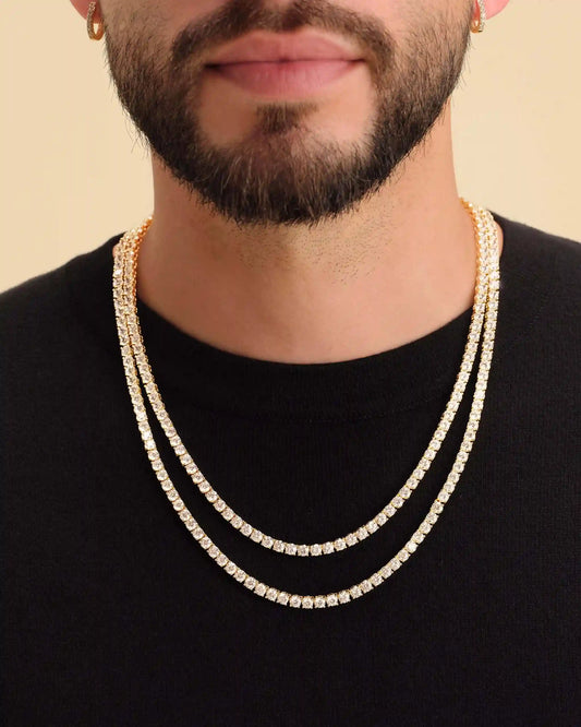 Tennis Chain Stack Round Cut
