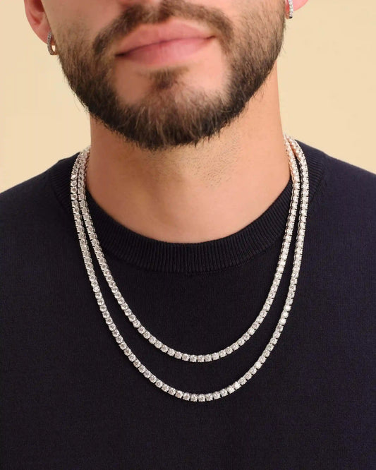 Tennis Chain Stack Round Cut