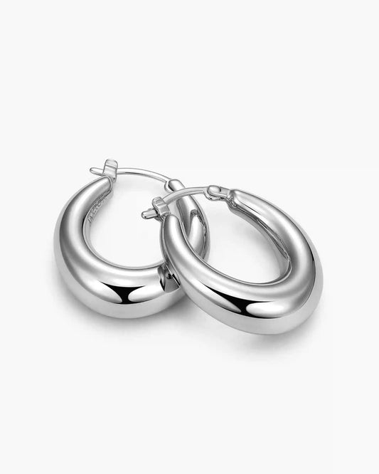 Women's Dome Hoop Earrings