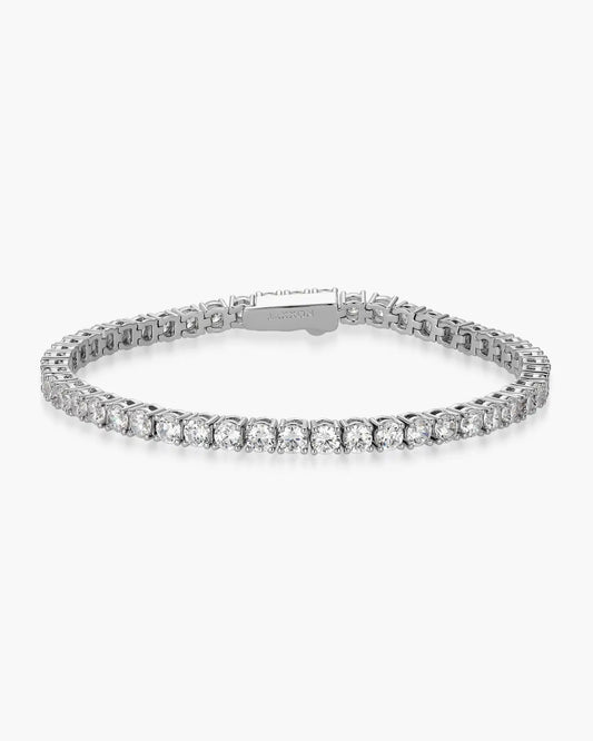 Women's Tennis Bracelet Round Cut 3mm
