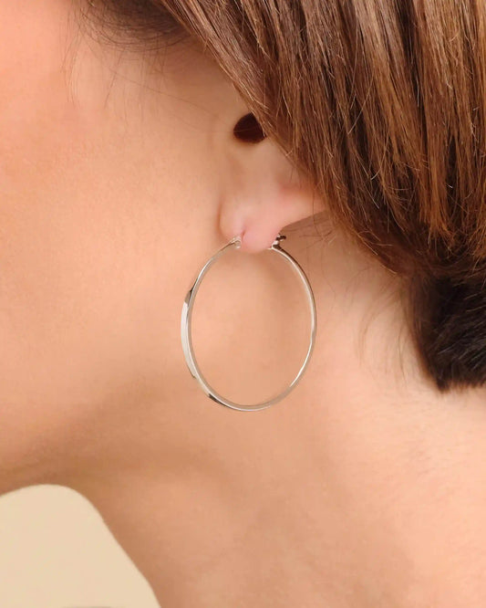 Women's Thin Large Hoop Earrings