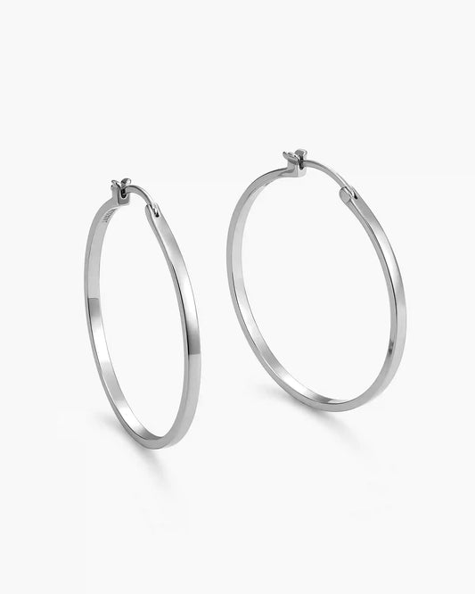 Women's Thin Large Hoop Earrings